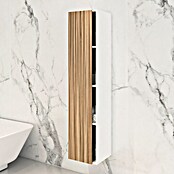 Disbain Armario colgante Vega (L x An x Al: 35 x 35 x 160 cm, Blanco/Bambú) | BAUHAUS