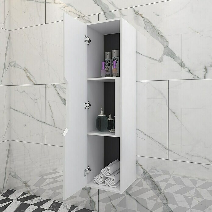Disbain Armario alto Casiopea (L x An x Al: 35 x 35 x 140 cm, Blanco) | BAUHAUS
