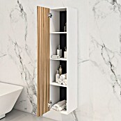 Disbain Armario colgante Vega (L x An x Al: 35 x 35 x 160 cm, Blanco/Bambú) | BAUHAUS