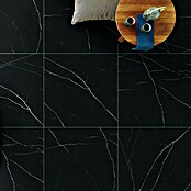 Feinsteinzeugfliese Black Marble (120 x 240 cm, Schwarz, Glänzend) | BAUHAUS