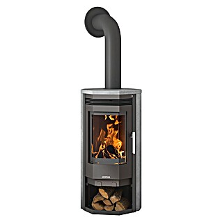 Justus Kaminofen Usedom 5 II (5,5 kW, Raumheizvermögen: 88 m³, Material Verkleidung: Speckstein, Gussgrau/Speckstein)