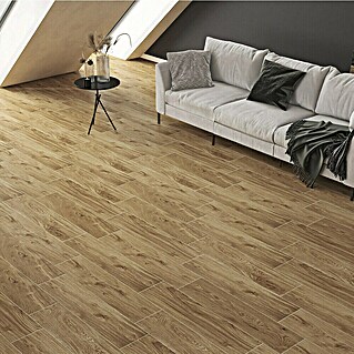 Atlas Concorde Solution Living Nature Feinsteinzeugfliese Twist Rovere (22,5 x 90 cm, Beige, Matt)