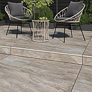 Terrassenfliese Sasso 2.0 (59,7 x 119,7 x 2 cm, Beige, Matt)