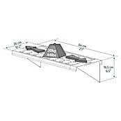 Palram Estante para invernadero (125 x 26 cm, Policarbonato)
