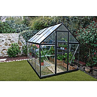 Palram – Canopia Gewächshaus Hybrid (Außenmaß inkl. Dachüberstand (B x T): 185 x 246 cm)