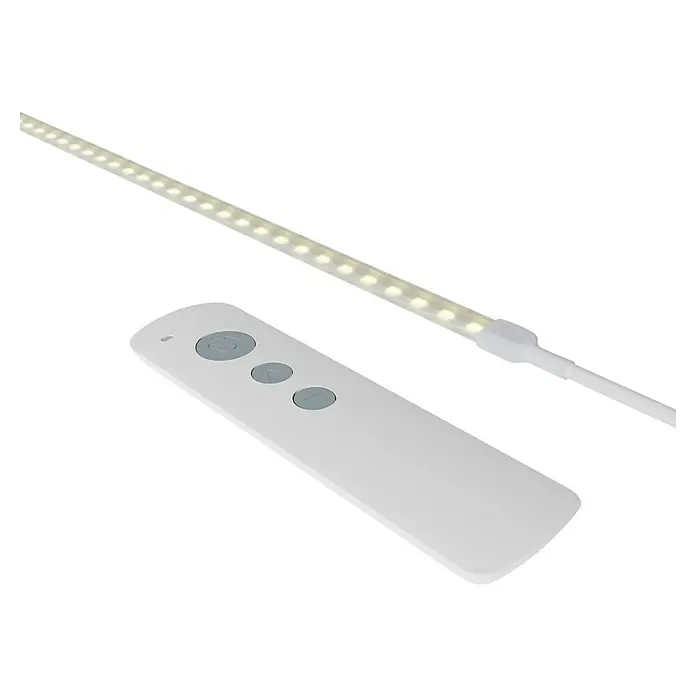 Palram – Canopia Tira LED Invernadero - 25 W, Blanco neutro, Longitud 2,7 m - Barra de luz LED con mando a distancia. La barra tiene pequeñas luces y un mando para controlar la luminosidad de la barra LED.