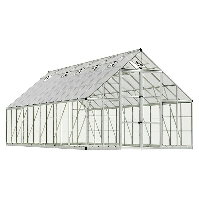 Palram – Canopia Invernadero Balance (Medidas ext. (An x Pr): 304 x 724 cm, 0,7 mm, Plateado) | BAUHAUS