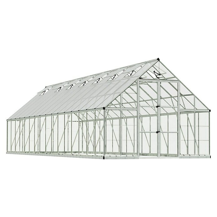 Palram – Canopia Invernadero Balance (Medidas ext. (An x Pr): 304 x 964 cm, 0,7 mm, Plateado) | BAUHAUS