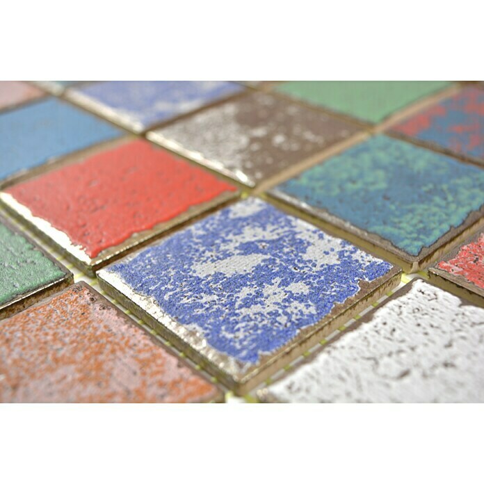 Mosaikfliese Quadrat Orient Color Mix CD CUBIS31,6 x 31,6 cm, Mehrfarbig, Matt Detail Shot