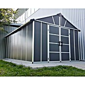 Palram – Canopia Caseta de jardín con suelo Yukon (Medidas ext. (An x Pr): 332 x 519 cm, Plástico, Antracita) | BAUHAUS