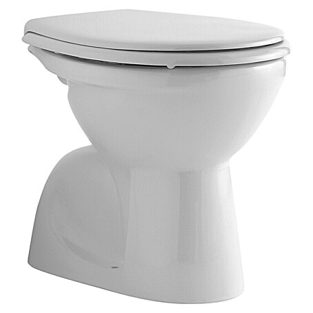 Camargue Sydney Stand-WC (Mit Spülrand, Ohne Spezialglasur, Spülform: Tief, WC Abgang: Senkrecht, Weiß)