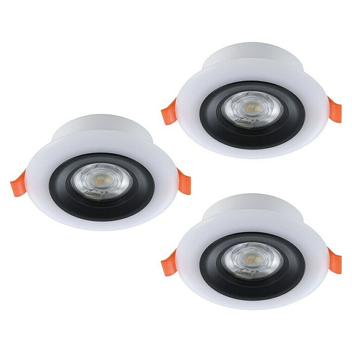 Eglo Led-inbouwspotset CALONGE (3,8 W, Zwart / Wit, RGBW) | BAUHAUS
