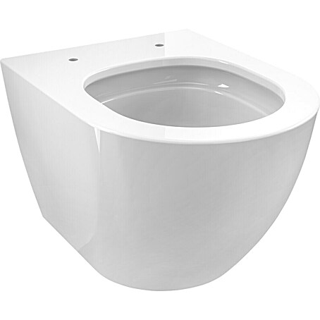 Camargue Pico Wand-WC 3.0 (Spülrandlos, Ohne Spezialglasur, Spülform: Tief, WC Abgang: Waagerecht, Weiß)