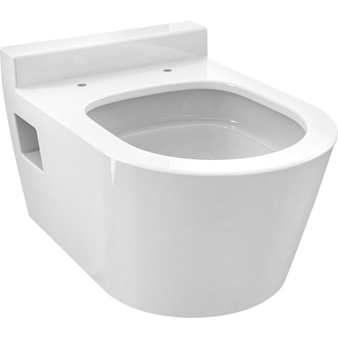 Camargue Empire Hangend Toilet (Zonder spoelrand, Voorzien van standaardglazuur, Spoelvorm: Diep, Uitlaat toilet: Horizontaal) | BAUHAUS