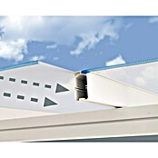 Terrassenüberdachung Tuscany LED (Tiefe: 3 m, B x H: 5,46 x 2,1 m, Verkehrsweiß)