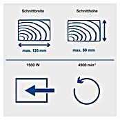 Scheppach Kapp- & Gehrungssäge HM210L (1.500 W, Durchmesser Sägeblatt: 210 mm, Leerlaufdrehzahl: 4.900 U/min) | BAUHAUS