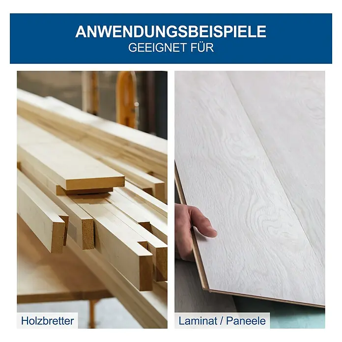 Scheppach Kapp- & Gehrungssäge HM210L - 1.500 W, Durchmesser Sägeblatt: 210 mm, Leerlaufdrehzahl: 4.900 U/min - Anwendungsbeispiele: Geeignet für Holzbretter und Laminat / Paneele.