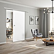 Diamond Doors Schiebetür-Komplettset Linea 40 Holz (935 x 2.058 mm, Weiß, Mittellage: Wabe) | BAUHAUS