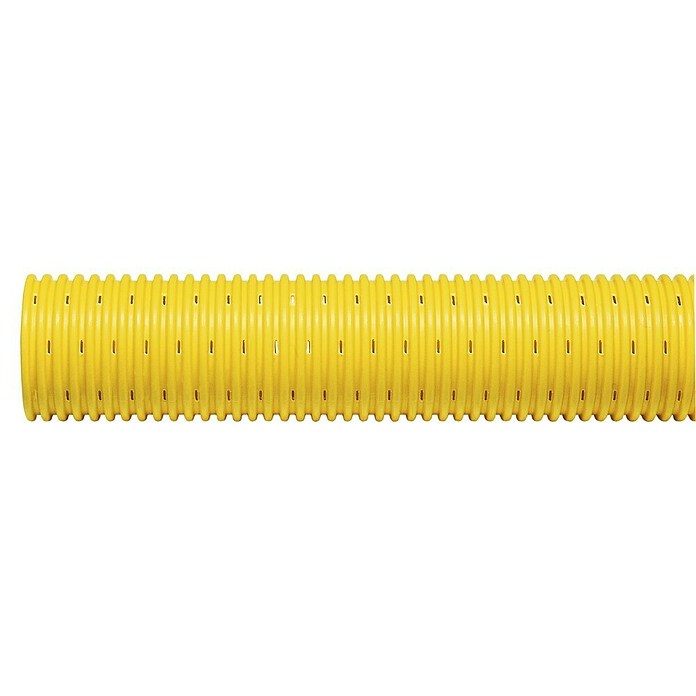 Marley Drainagerohr (Durchmesser: 80 mm, Länge: 50 m, Gelocht)
