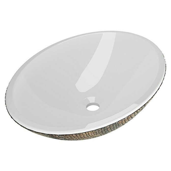 Best Design Waskom Croco-Sinka (Grijs / Bruin, Zonder overloop) | BAUHAUS
