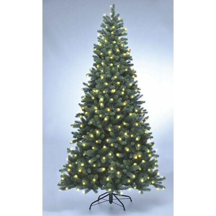 Xenotec Künstlicher Weihnachtsbaum (Höhe 240 cm, Grün, LEDBeleuchtung