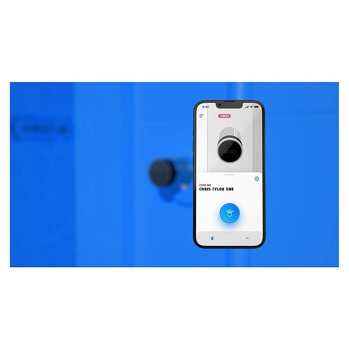 Abus Elektronisch deurslot CYLOX™ One met binnensleutel (Bediening: Via app, Lengte binnen: 30 mm - 40 mm) | BAUHAUS