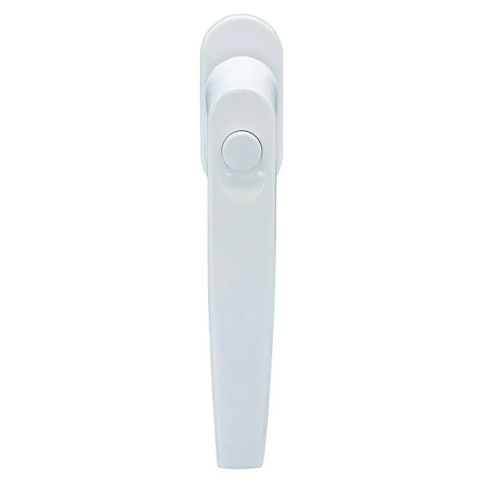 Abus Fenstergriff FG50 W - Weiß, Passend für: Fenster - Nahaufnahme eines weißen Fenstergriffs.