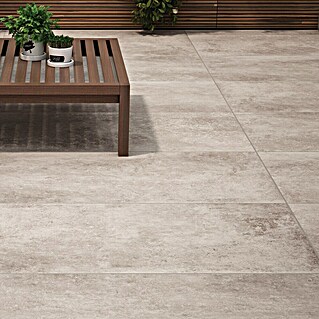 RAK Ceramics Terrassenfliese Volterra 2.0 (60 x 120 x 2 cm, Sandgrau, Matt)