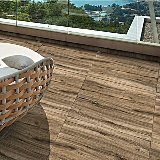 Terrassenfliese Strobus (60 x 60 x 2 cm, Oak/Braun, Matt)