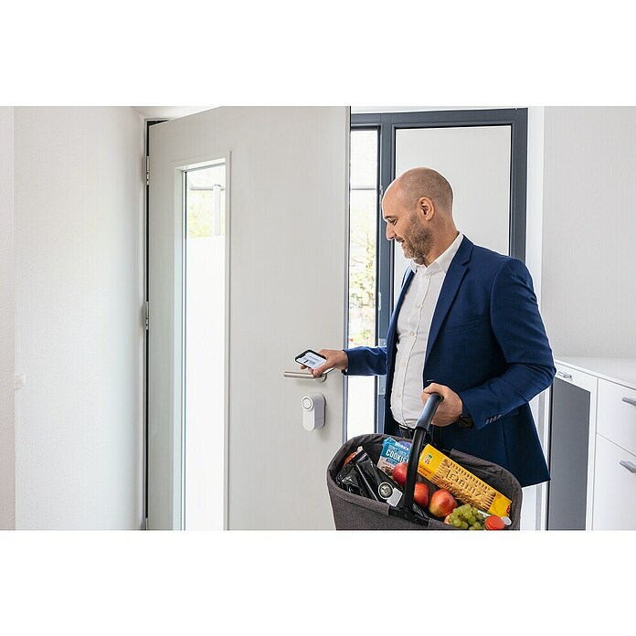 Abus Elektronisches Türschloss LOXERIS CFA4100 W (Bedienung: Über App, Geeignet für: Türen, Weiß) | BAUHAUS