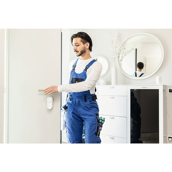 Abus Elektronisches Türschloss LOXERIS CFA4100 W (Bedienung: Über App, Geeignet für: Türen, Weiß) | BAUHAUS