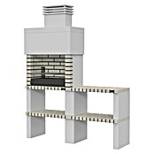 Collippo Barbacoa de obra Ericeira con mesa auxiliar (Superficie parrilla: 64 x 38 cm, Gris) | BAUHAUS