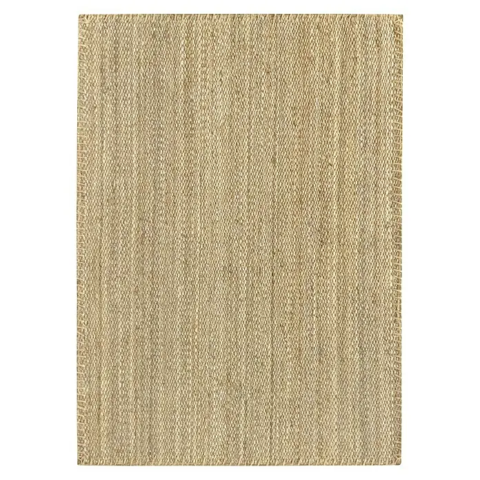 Alfombra de yute Córdoba - Natural, 170 x 120 cm, 100% yute - Textura de alfombra tejida beige, ideal para fondos textiles y proyectos de diseño que necesitan un toque natural.