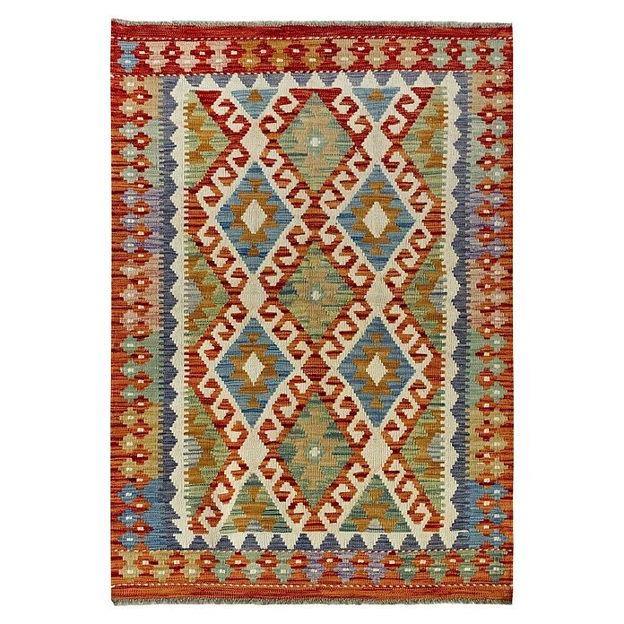 Alfombra de pelo corto Kilim Herat (Multicolor, 150 x 100 cm, 100% lana) | BAUHAUS