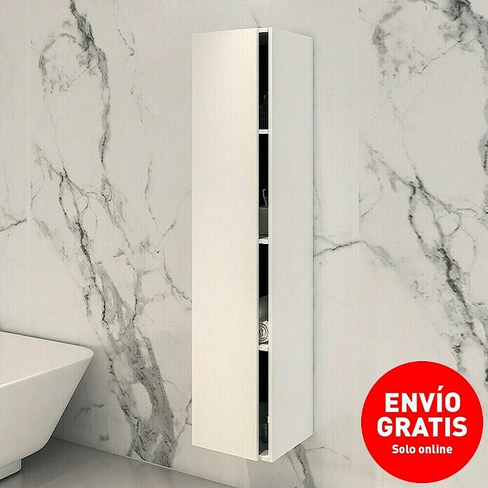Disbain Armario alto Vega (L x An x Al: 35 x 35 x 160 cm, Blanco) | BAUHAUS