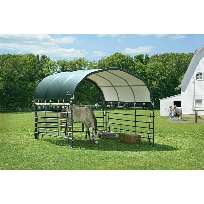 ShelterLogic Weidezelt370 x 370 x 160 cm, Stahl Left Side View