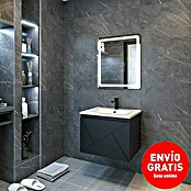 Disbain Conjunto de mueble de baño Lira (Ancho: 60 cm, Negro, 3 pzs.) | BAUHAUS