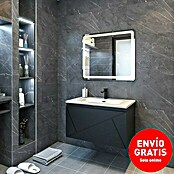 Disbain Conjunto de mueble de baño Lira (Ancho: 80 cm, Negro, 3 pzs.) | BAUHAUS