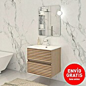 Disbain Conjunto de mueble de baño Vega (Ancho: 60 cm, Acacia, 3 pzs.) | BAUHAUS