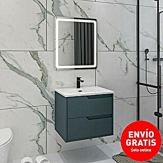 Disbain Conjunto de mueble de baño Casiopea (60 cm, Azul manhatan, 3 pzs.)