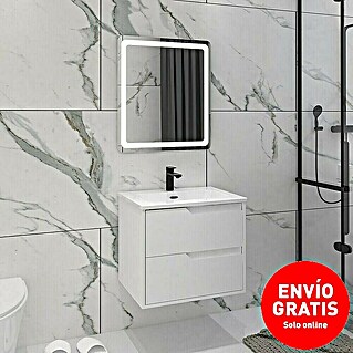 Disbain Conjunto de mueble de baño Casiopea (60 cm, Blanco, 3 pzs.)