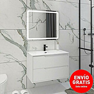 Disbain Conjunto de mueble de baño Casiopea (80 cm, Blanco, 3 pzs.)