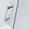 Camargue Level 5 Eckdusche mit Fronteinstieg (L x B x H: 100 x 100 x 200 cm, Unbeschichtet, Silber, Glasstärke: 5 mm, DIN Anschlag: Links) | BAUHAUS