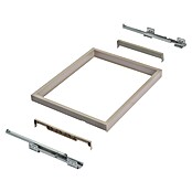 Emuca Soporte para pantalones Hack con 2 gavetas (Ajuste de la anchura: 860 mm - 894 mm, Gris) | BAUHAUS