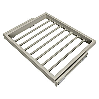 Emuca Soporte para pantalones Hack (Ajuste de la anchura: 560 mm - 594 mm, Gris)