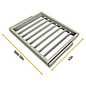 Emuca Soporte para pantalones Hack (Ajuste de la anchura: 560 mm - 594 mm, Gris) | BAUHAUS