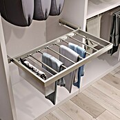 Emuca Soporte para pantalones Hack con 2 gavetas (Ajuste de la anchura: 860 mm - 894 mm, Gris) | BAUHAUS