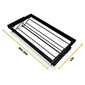 Emuca Zapatero extraíble Hack (Ajuste de la anchura: 860 mm - 894 mm, Negro) | BAUHAUS