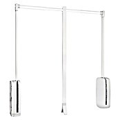 Emuca Colgador para ropa Sling (Ajuste de la anchura: 450 mm - 600 mm, Blanco, Carga límite balda: 12 kg) | BAUHAUS