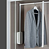 Emuca Colgador para ropa Sling (Ajuste de la anchura: 450 mm - 600 mm, Blanco, Carga límite balda: 12 kg) | BAUHAUS